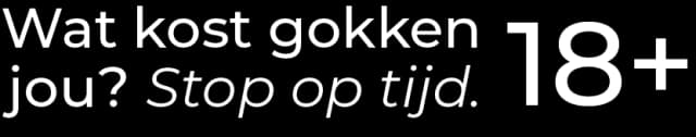 Wat kost gokken jou? Stop op tijd. 18+