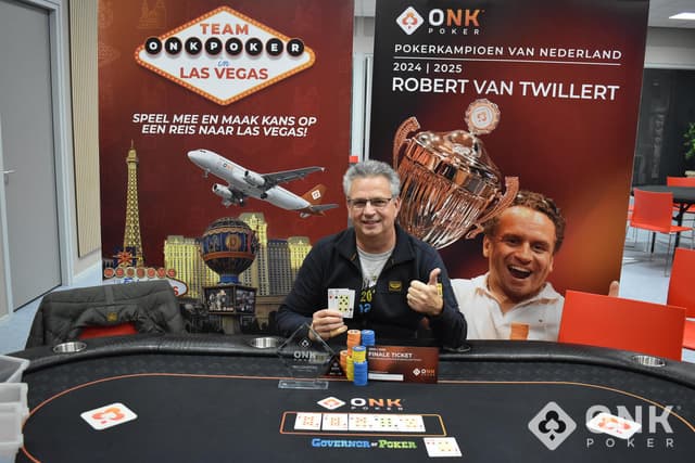 Ben Schot wint Pokerkampioenschap van Willemstad oktober 2025
