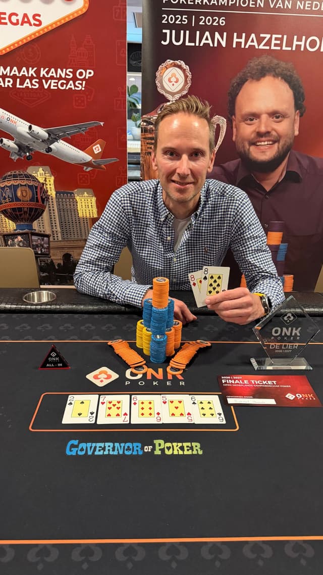 Robert Hessels wint Pokerkampioenschap van De Lier