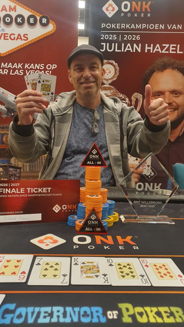 Richard Rooze wint Pokerkampioenschap van Sint Willebrord