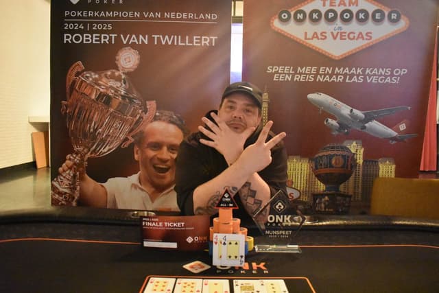 Frank van Ark wint Pokerkampioenschap van Nunspeet februari '26
