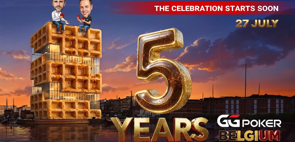 GGPoker Belgium lanceert het 5 Years GGPoker Festival