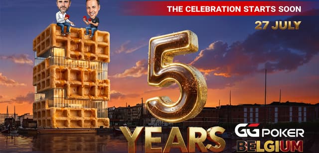 GGPoker Belgium lanceert het 5 Years GGPoker Festival
