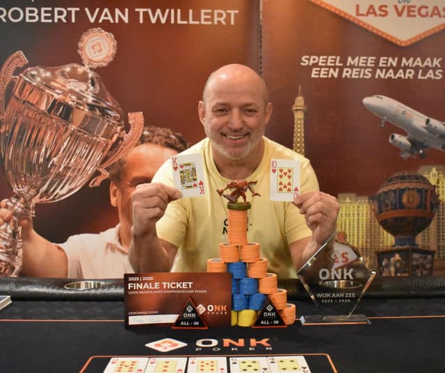 Terry Kroone wint Pokerkampioenschap van Wijk aan Zee februari 2026