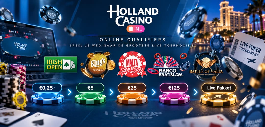 Naar Europese pokertoernooien via Holland Casino Online