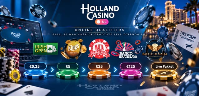 Naar Europese pokertoernooien via Holland Casino Online