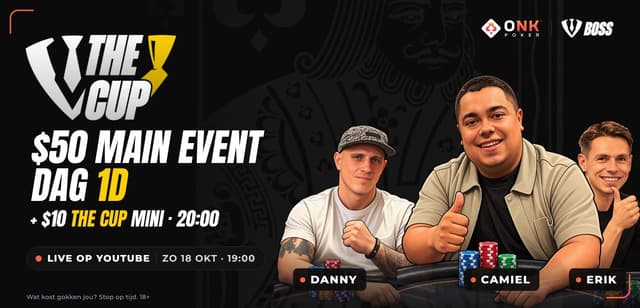 Live op YouTube: BOSS The Cup $50 Main Event