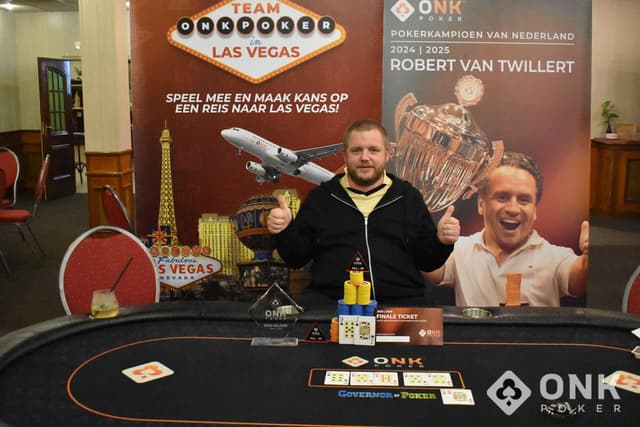 Djordy Broersma wint Pokerkampioenschap van Den Helder november '25