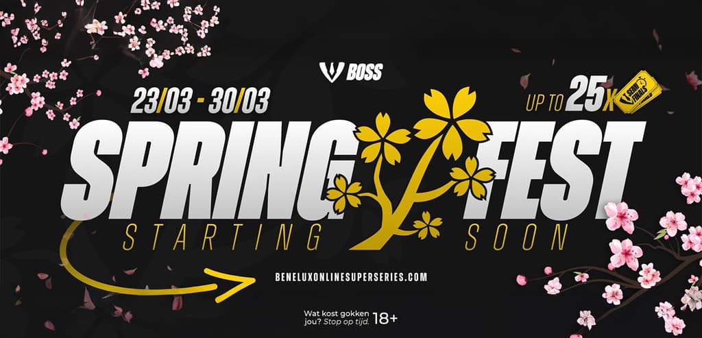 Speel het SpringFest online met €25.000 gegarandeerd