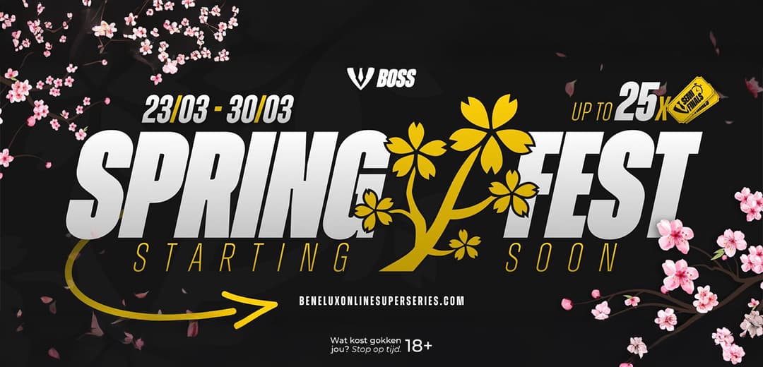 Speel het SpringFest online met €25.000 gegarandeerd