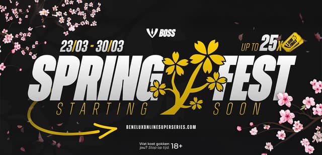 Speel het SpringFest online met €25.000 gegarandeerd