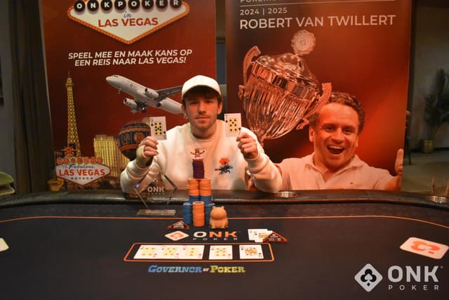Finn Noordam wint Pokerkampioenschap van Oirschot