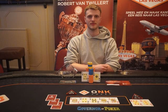 Quinten Hageman wint Pokerkampioenschap van Blokker april 2026