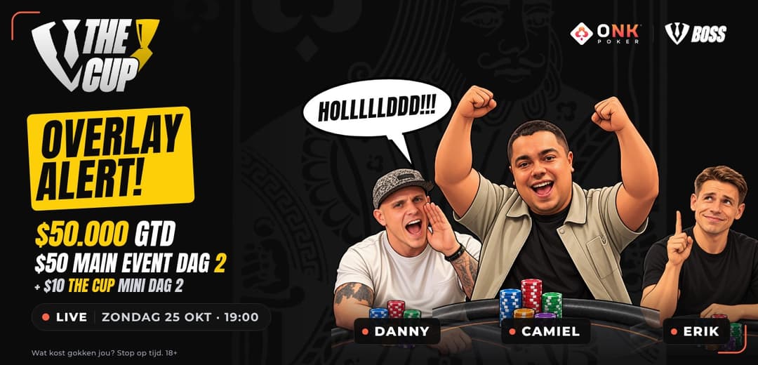 Overlay Alert: zondag Dag 2 van The Cup live op YouTube