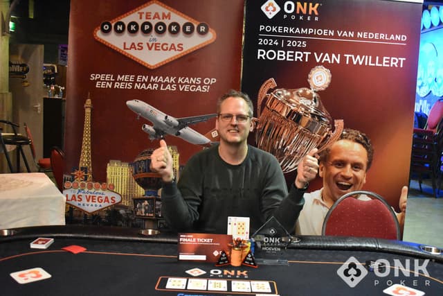 Dennis Jaspers wint Pokerkampioenschap van Hoeven
