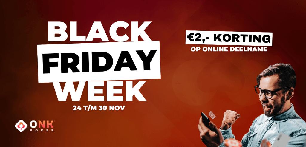 Black Friday Week: €2,- korting op online deelname