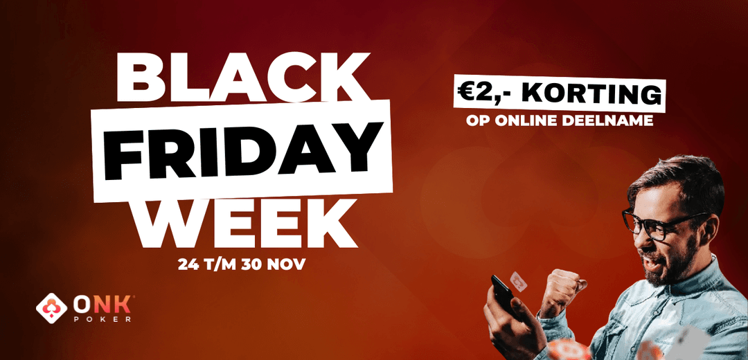 Black Friday Week: €2,- korting op online deelname
