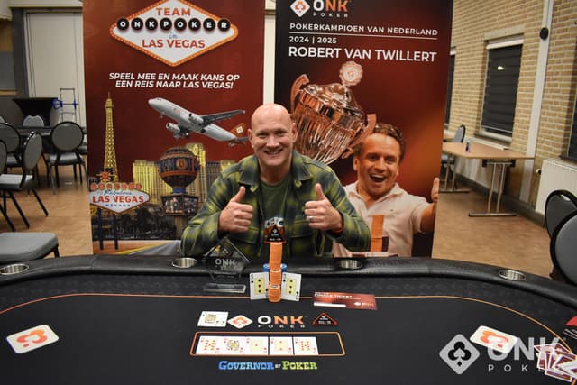 Jan van Workum wint Pokerkampioenschap van Bergambacht september 2025