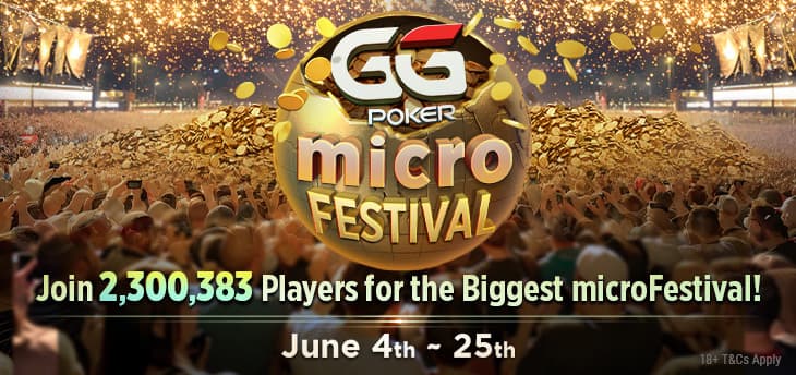 GGPoker microFestival! Dé toernooiserie voor de micro stakes pokerspelers
