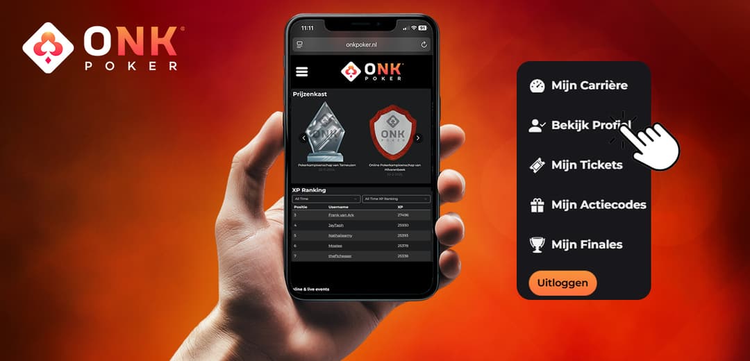 Het ONK Poker gebruikersprofiel heeft een opfrisbeurt gekregen 