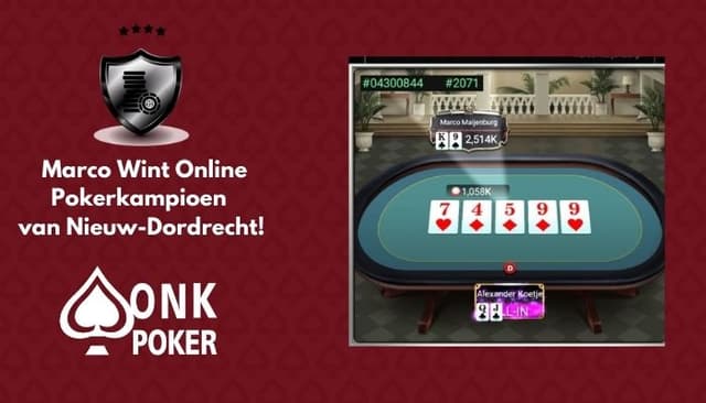 Marco Maijenburg wint Online Pokerkampioenschap van Nieuw-Dordrecht