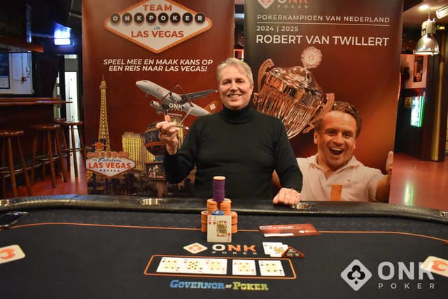 Leszek Rutkowski wint Pokerkampioenschap van Maarssen november 2025