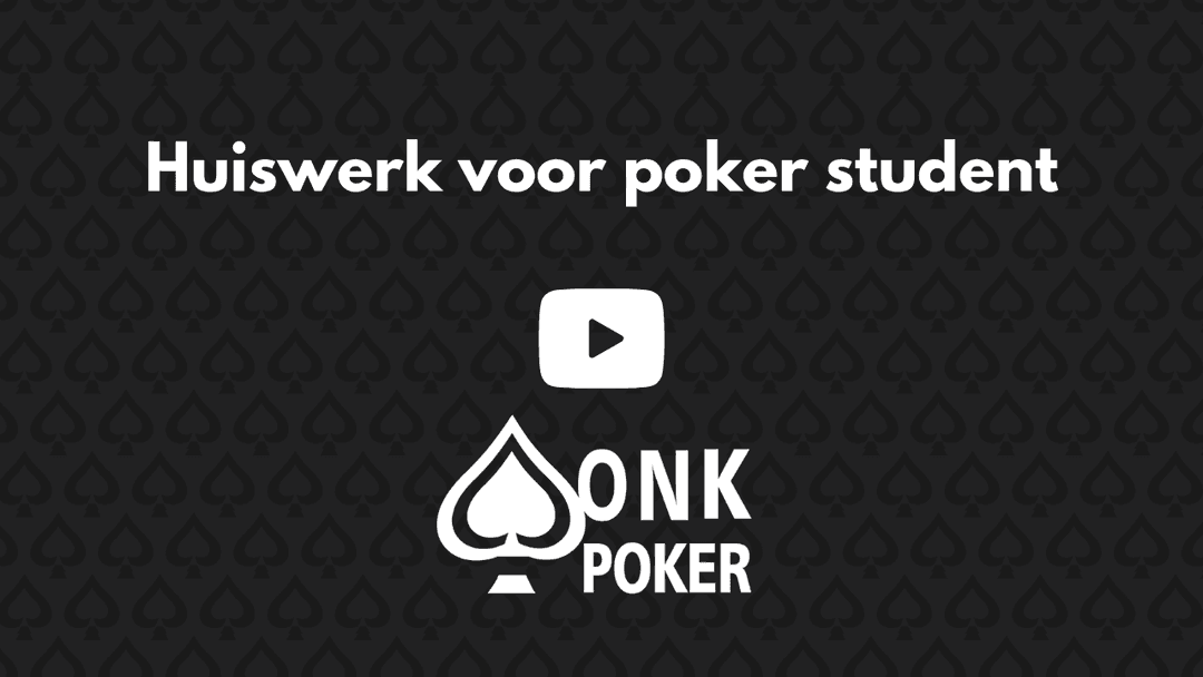 Huiswerk voor poker studenten