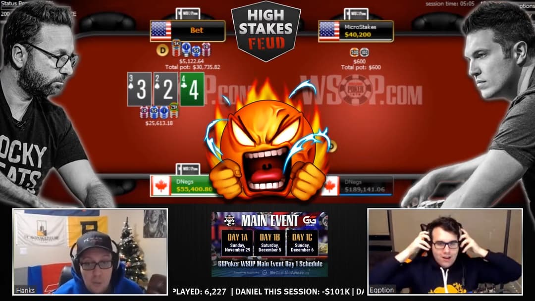 High Stakes Feud (14) Rollercoaster sessie eindigt met winst voor Negreanu