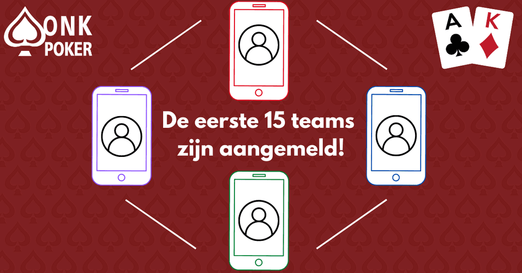 De eerste 15 teams zijn aangemeld!