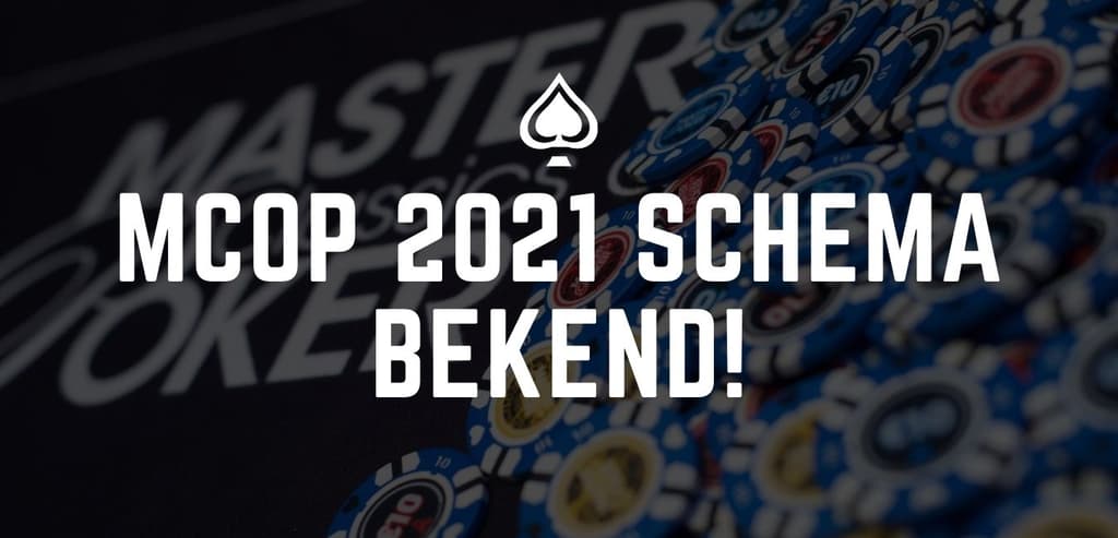 Holland Casino maakt schema MCOP 2021 bekend!