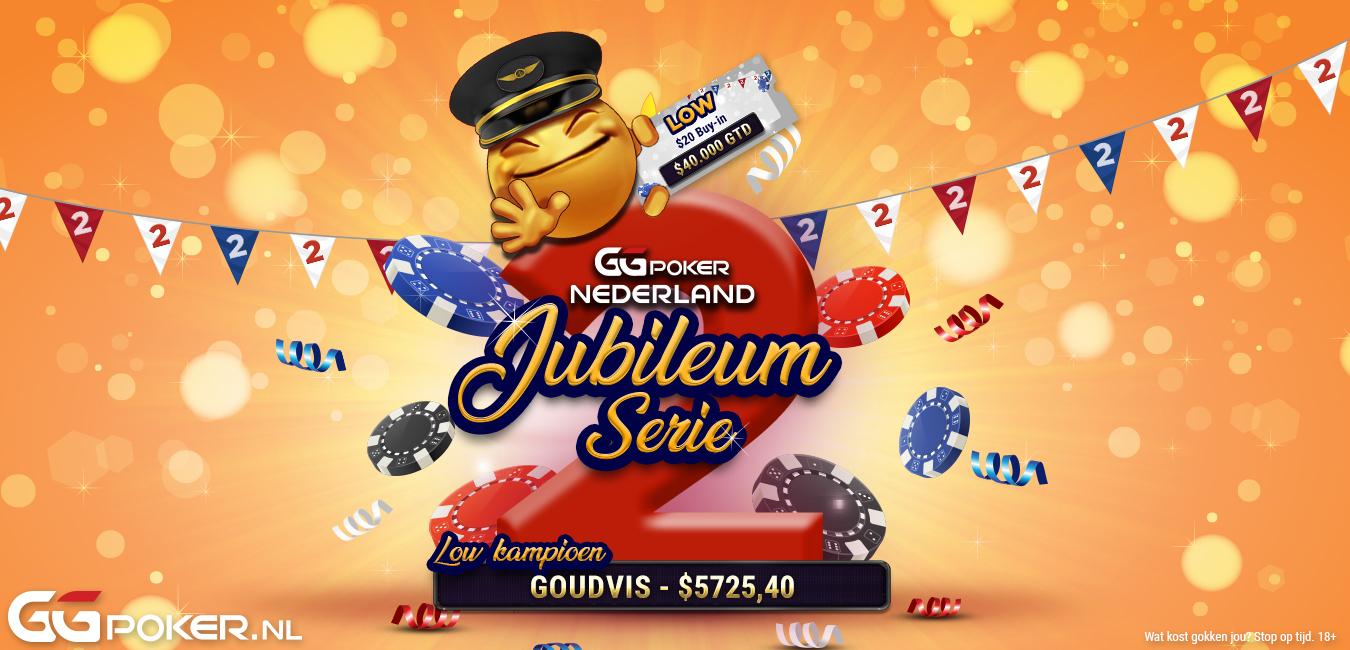 'goudvis' wint $20 Low Event Jubileum Serie voor $5.725