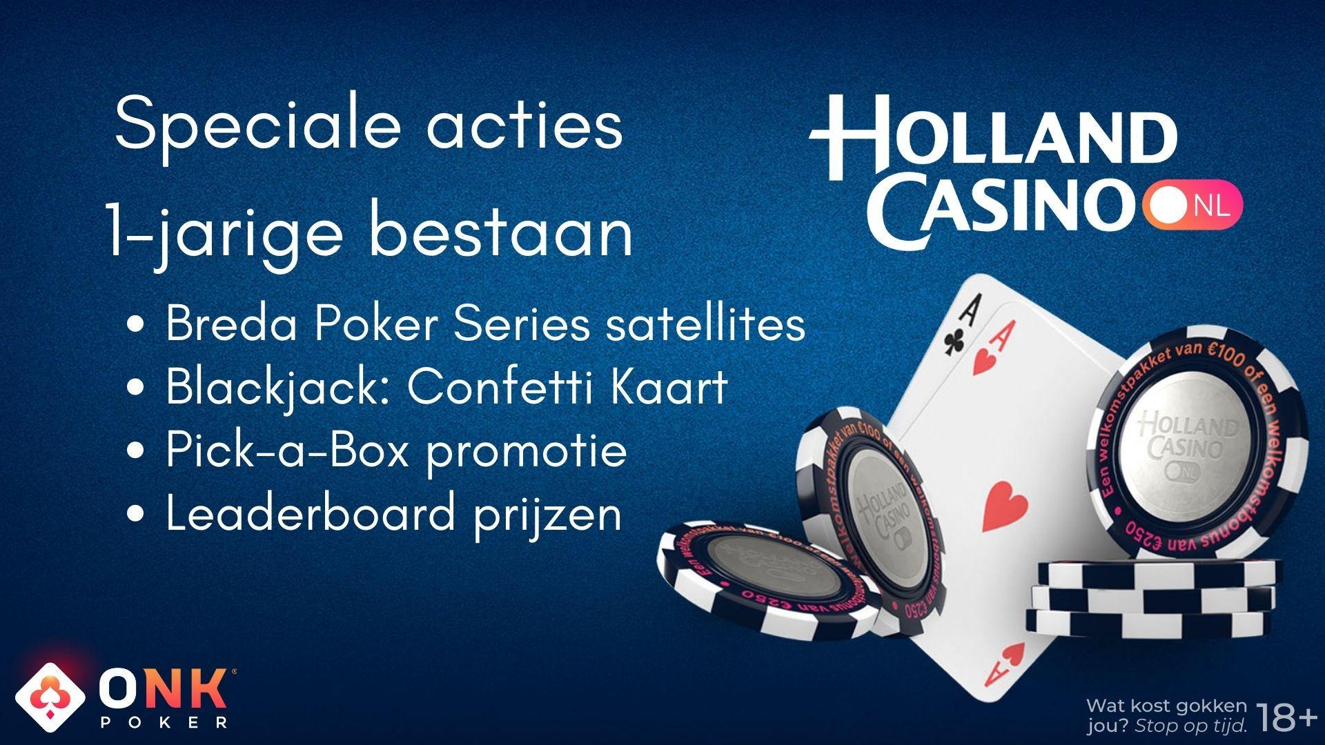 Holland Casino Online pakt uit met viering van 1 jarig bestaan
