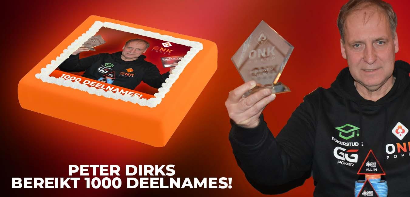Peter Dirks speelt 1.000e toernooi!