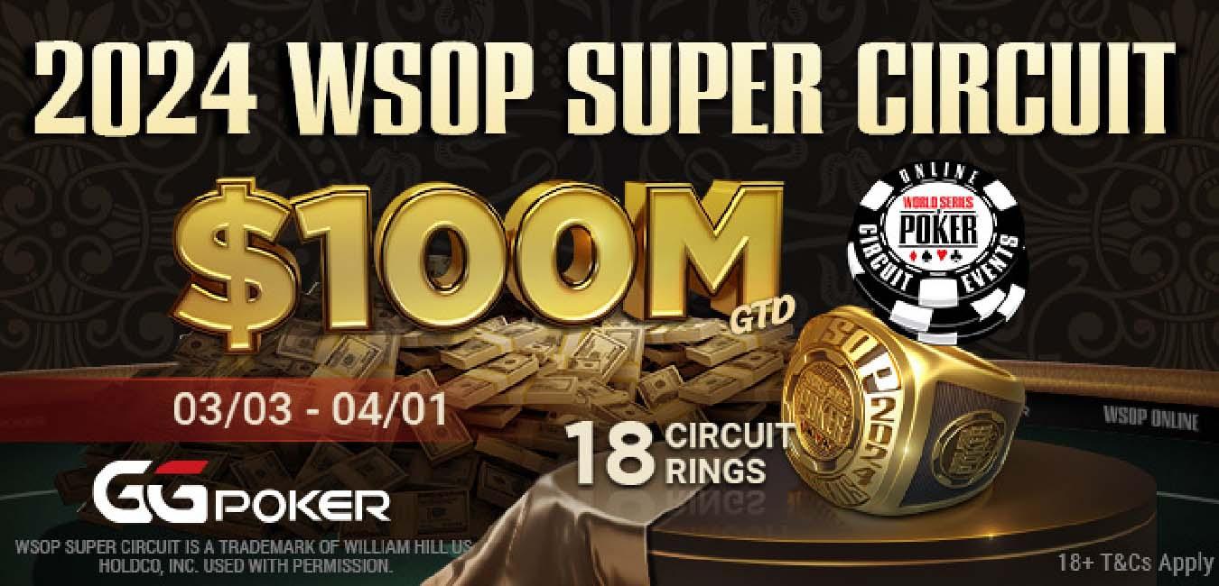 GGPoker lanceert WSOP Super Circuit 2024!
