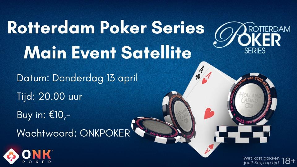 Win een €770 Main Event ticket voor de Rotterdam Poker Series