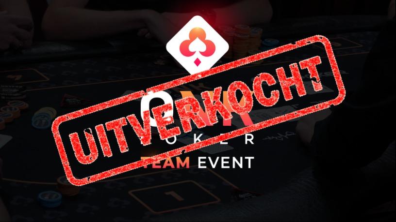 ONK Poker Team Event is  uitverkocht!