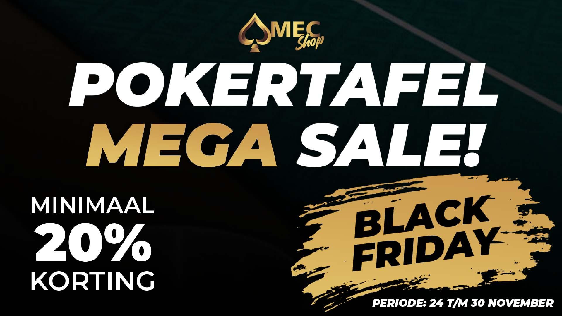 Pokertafel Mega Sale tijdens Black Friday!