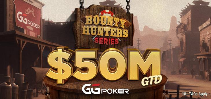 $50 Miljoen GTD tijdens Bounty Hunters Series op GGPoker
