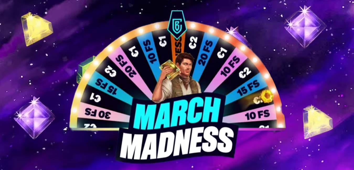 Elke dag een leuke bonus bij Betcity met March Madness