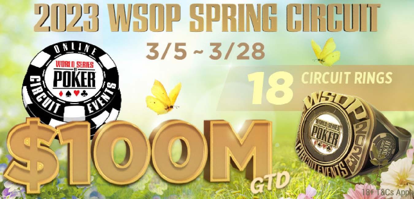 GGPoker kondigt WSOP Spring Circuit aan
