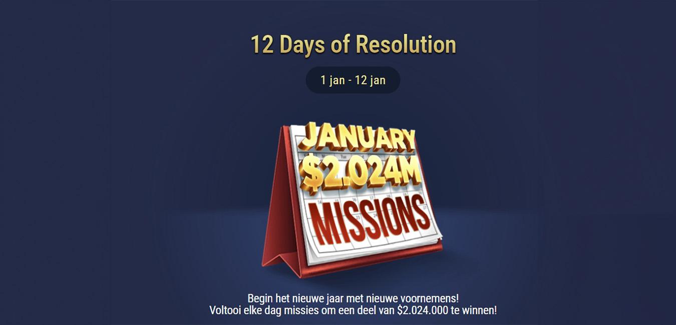begin het jaar goed met de 12 Days of Resolution op GGPoker! 