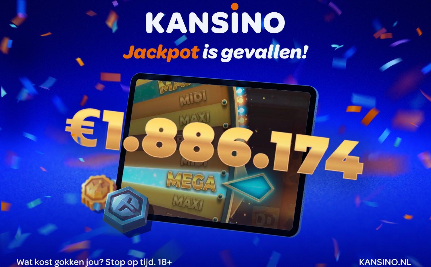 Nederlander wint MEGA Jackpot van 1.9 miljoen op Kansino!!
