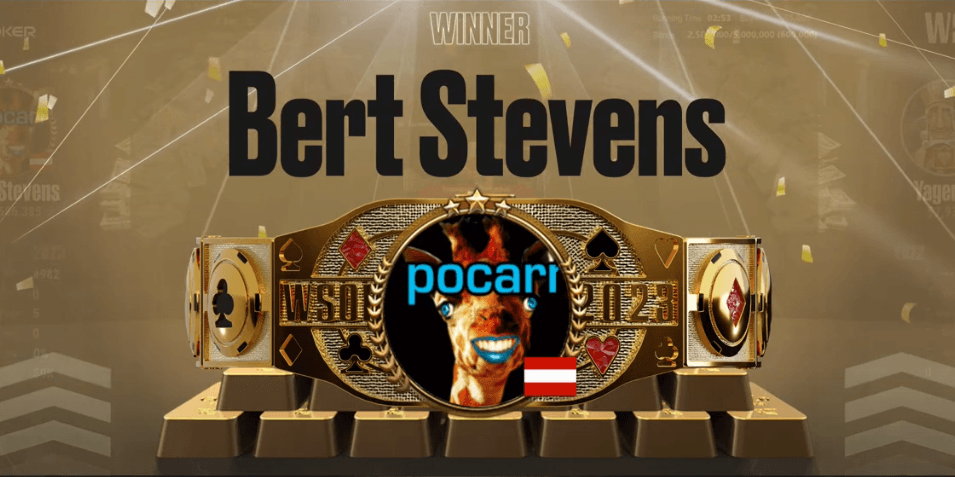 Bert Stevens wint $5K WSOP Online Main Event voor $2.7 Miljoen