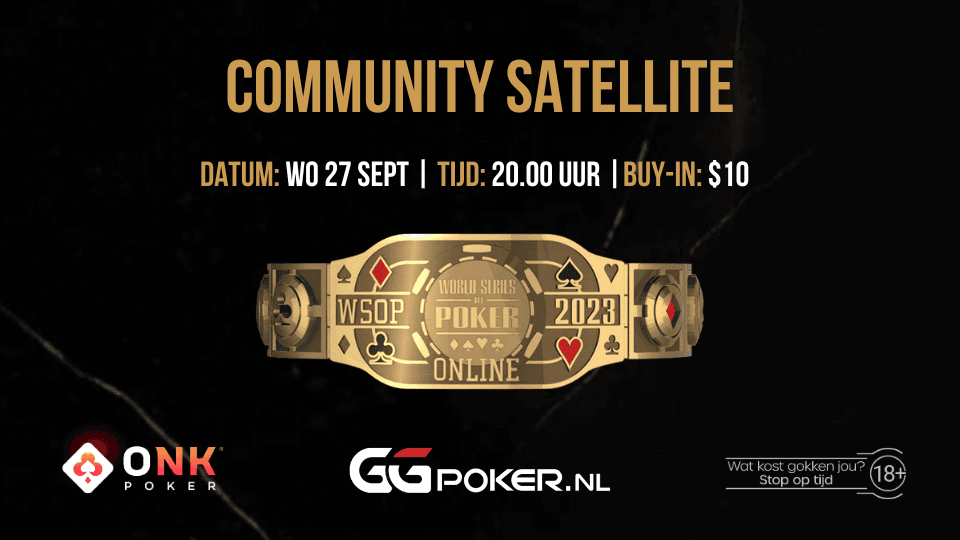 ONK Poker Community Satellite WSOP #32 $1.500 The Closer