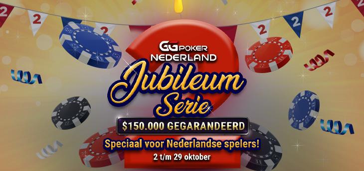 GGPoker Nederland Jubileum Serie van 2 t/m 29 oktober 