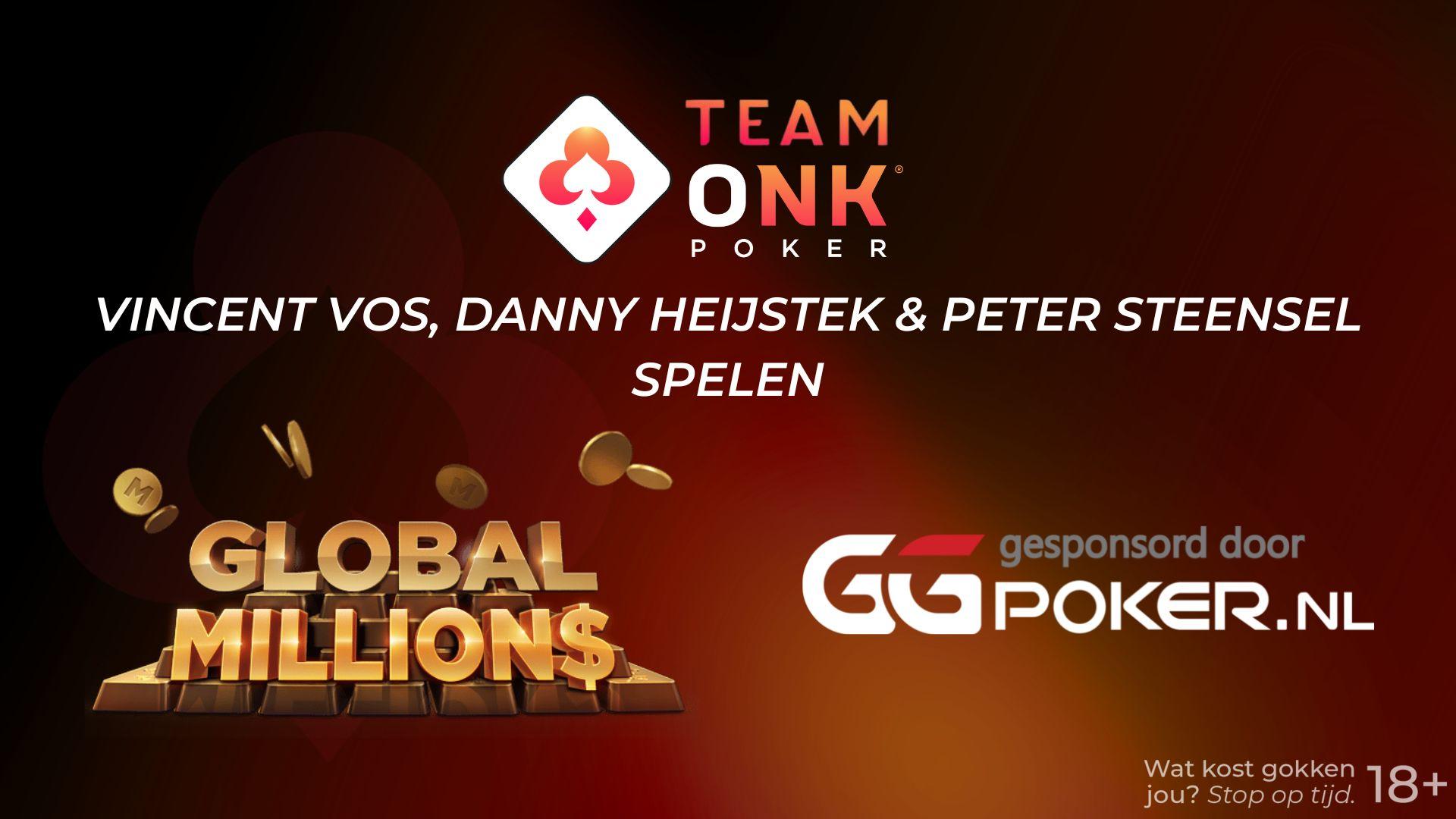 Team ONK Poker speelt Global Million$ gesponsord door GGPoker.nl