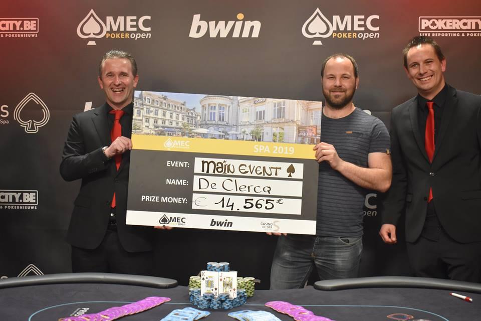 Belg Kristof De Clercq wint MEC Poker Open Spa