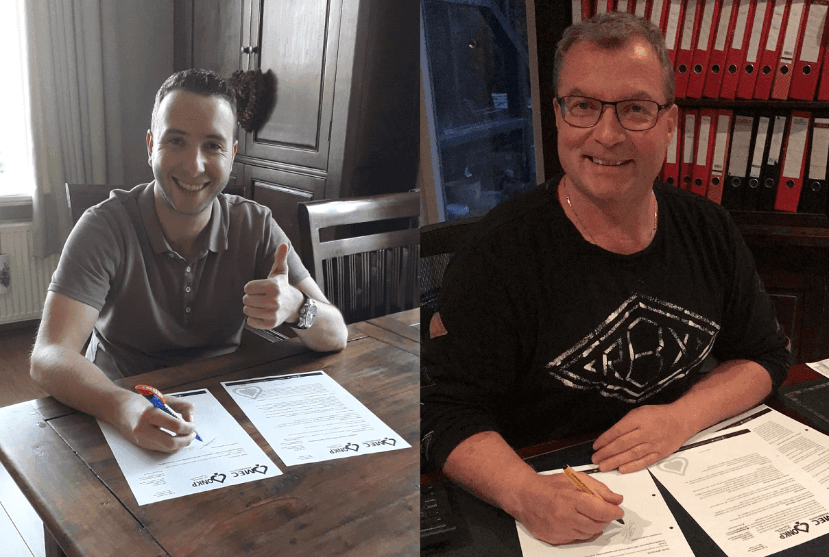 Martin van Meel en Jakob Kerkhoff tekenen sponsordeal!