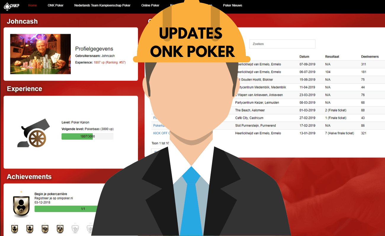 Updates onkpoker.nl