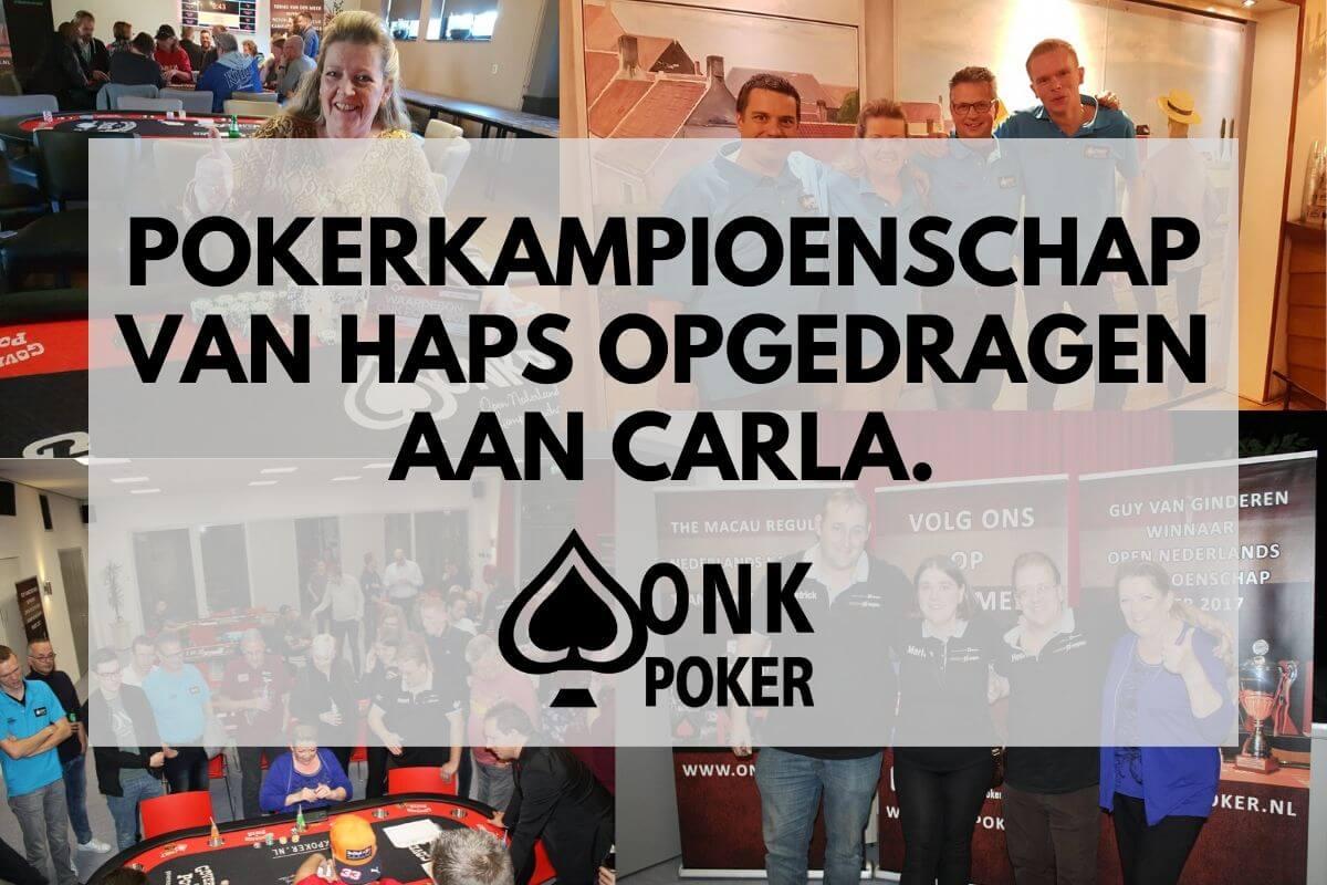 Pokerkampioenschap van Haps in teken overleden Carla van den Bogaard